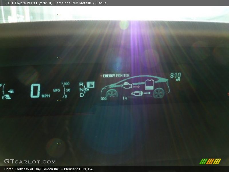 Barcelona Red Metallic / Bisque 2011 Toyota Prius Hybrid III