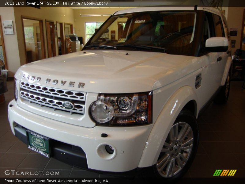 Fuji White / Ebony/Ebony 2011 Land Rover LR4 HSE LUX