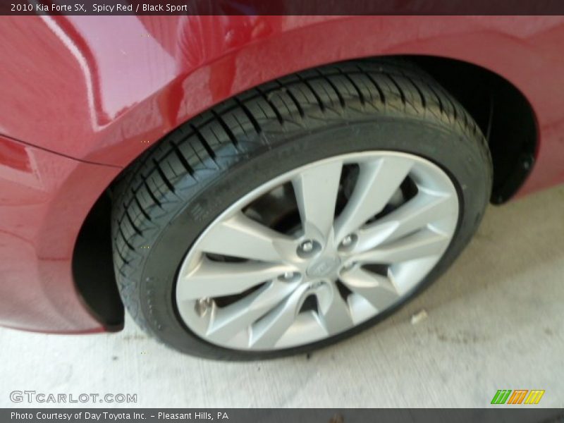 Spicy Red / Black Sport 2010 Kia Forte SX