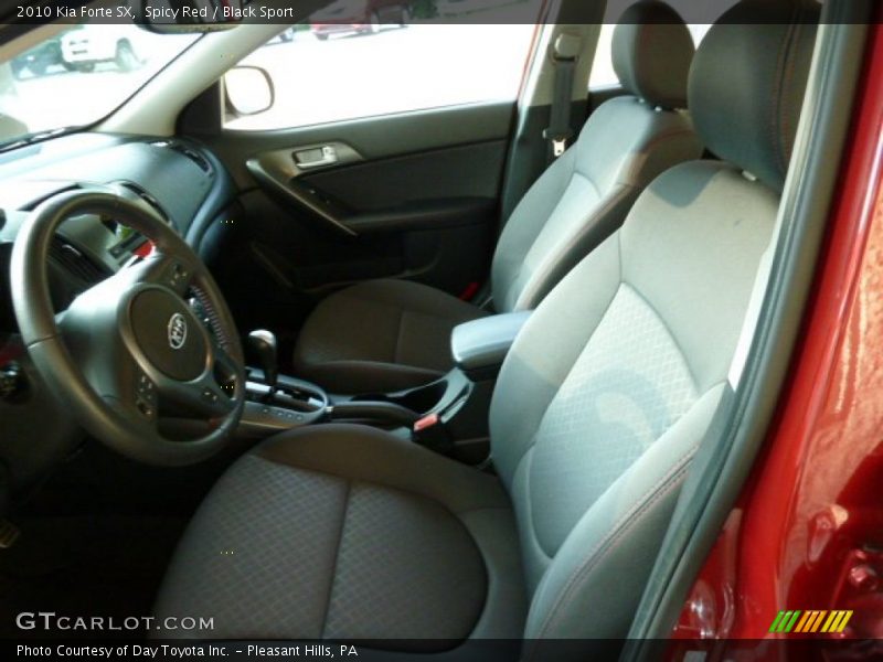 Spicy Red / Black Sport 2010 Kia Forte SX