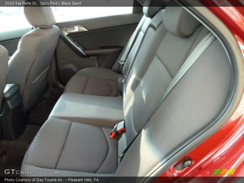Spicy Red / Black Sport 2010 Kia Forte SX