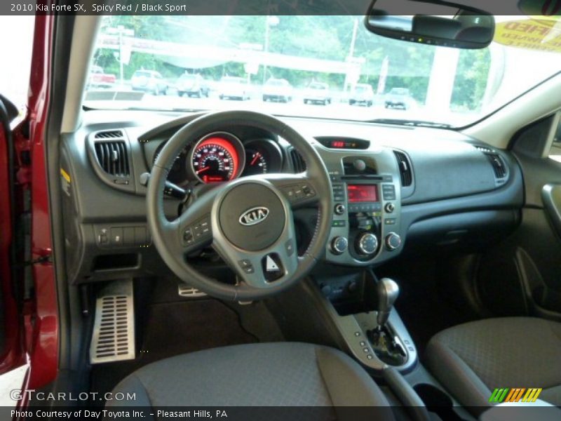 Spicy Red / Black Sport 2010 Kia Forte SX