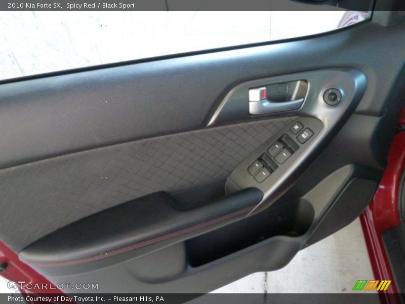 Spicy Red / Black Sport 2010 Kia Forte SX