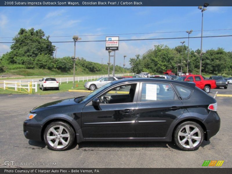 Obsidian Black Pearl / Carbon Black 2008 Subaru Impreza Outback Sport Wagon