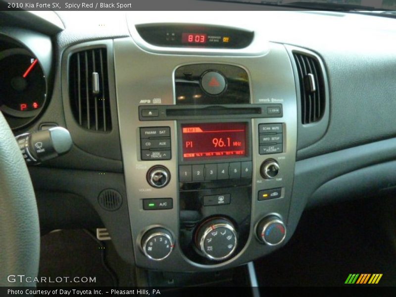 Spicy Red / Black Sport 2010 Kia Forte SX