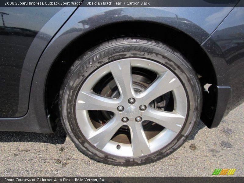 Obsidian Black Pearl / Carbon Black 2008 Subaru Impreza Outback Sport Wagon