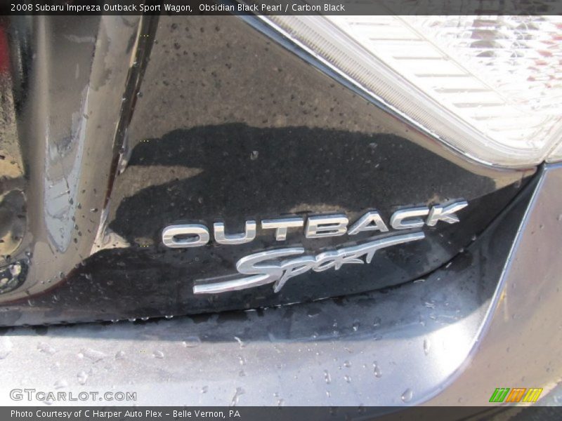Obsidian Black Pearl / Carbon Black 2008 Subaru Impreza Outback Sport Wagon