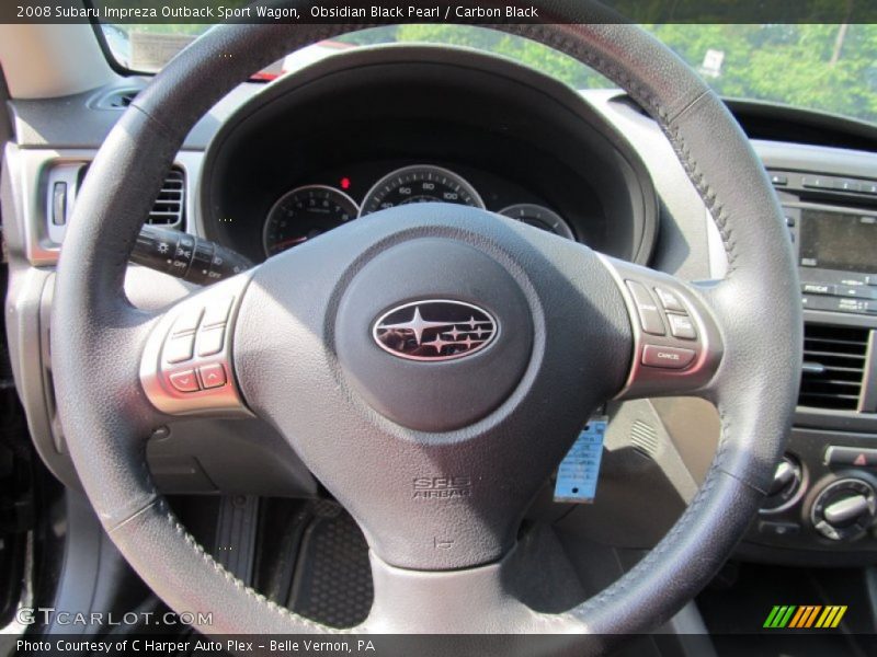 Obsidian Black Pearl / Carbon Black 2008 Subaru Impreza Outback Sport Wagon
