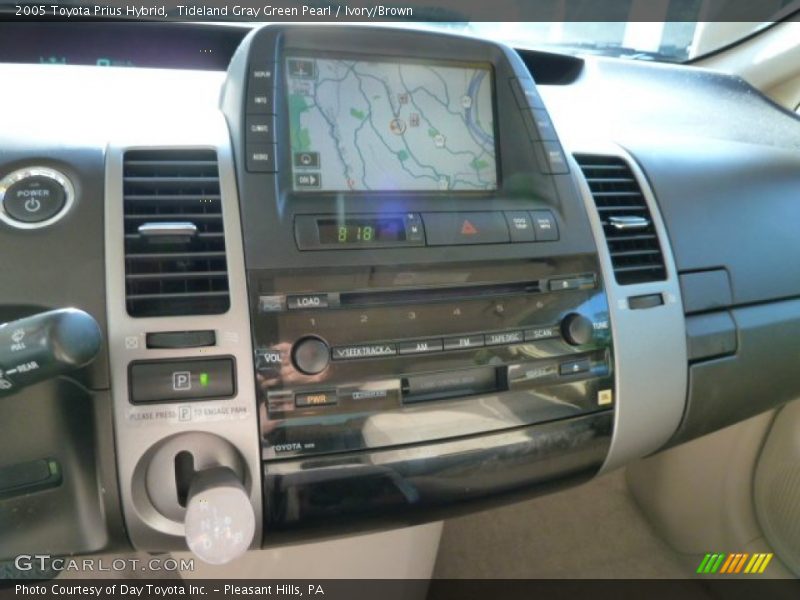 Tideland Gray Green Pearl / Ivory/Brown 2005 Toyota Prius Hybrid