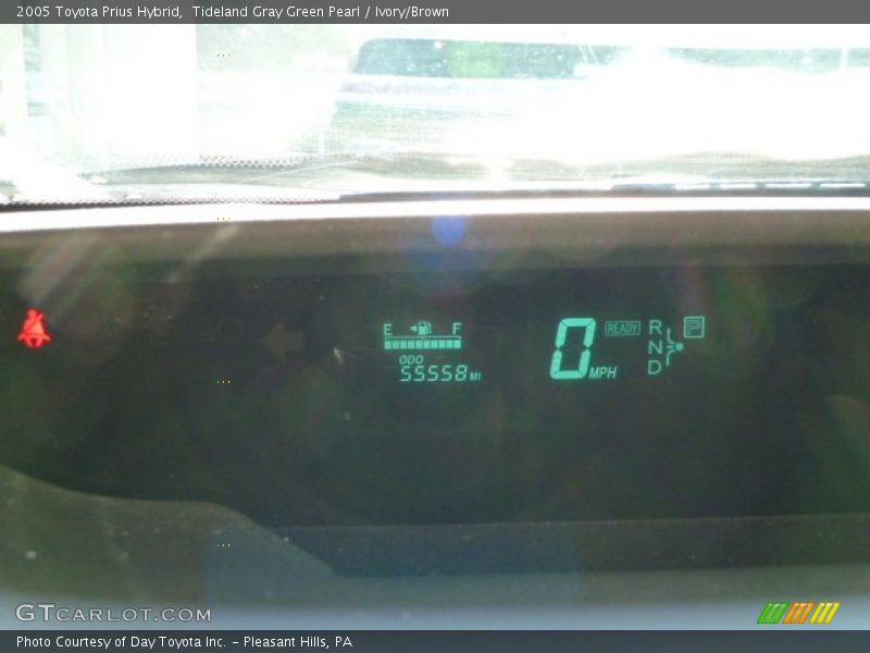 Tideland Gray Green Pearl / Ivory/Brown 2005 Toyota Prius Hybrid