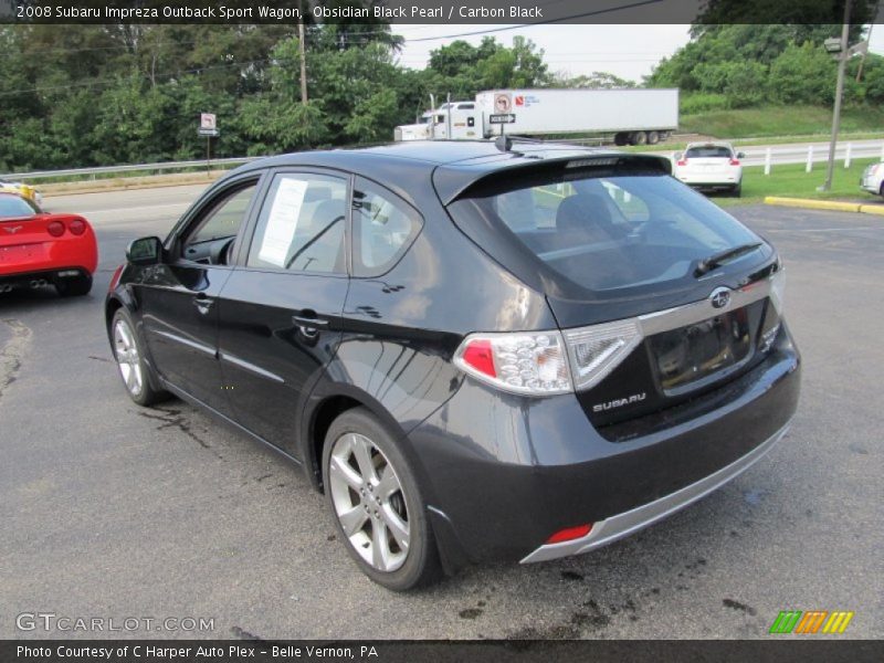 Obsidian Black Pearl / Carbon Black 2008 Subaru Impreza Outback Sport Wagon