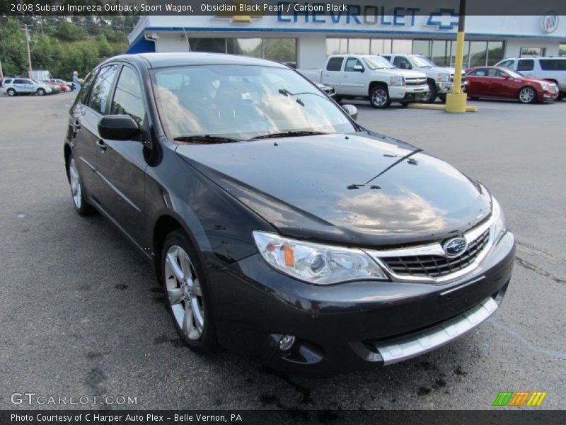 Obsidian Black Pearl / Carbon Black 2008 Subaru Impreza Outback Sport Wagon