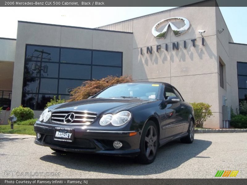 Black / Black 2006 Mercedes-Benz CLK 500 Cabriolet