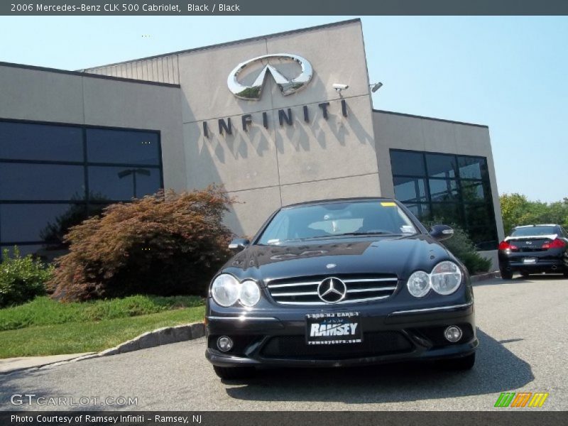 Black / Black 2006 Mercedes-Benz CLK 500 Cabriolet