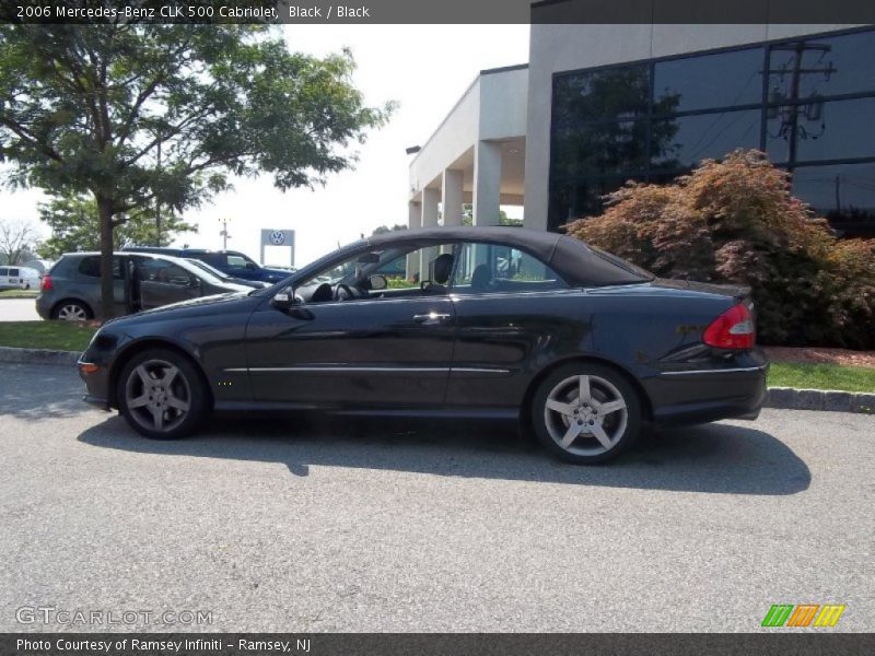 Black / Black 2006 Mercedes-Benz CLK 500 Cabriolet