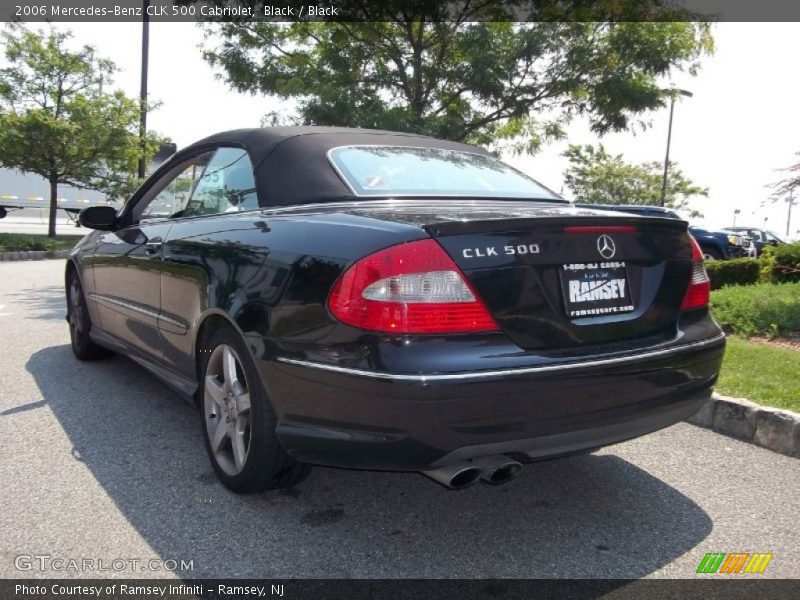 Black / Black 2006 Mercedes-Benz CLK 500 Cabriolet
