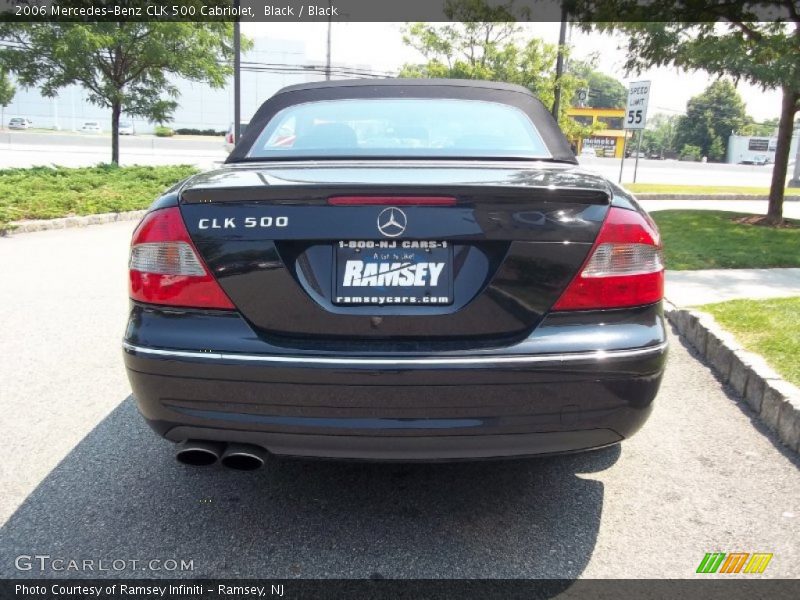 Black / Black 2006 Mercedes-Benz CLK 500 Cabriolet