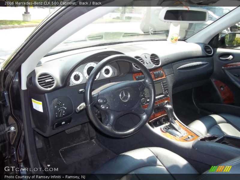 Black / Black 2006 Mercedes-Benz CLK 500 Cabriolet
