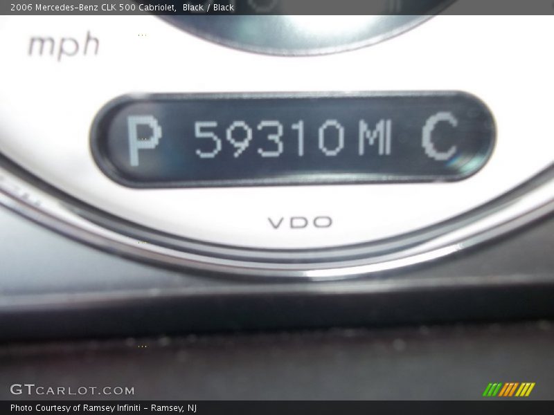 Black / Black 2006 Mercedes-Benz CLK 500 Cabriolet