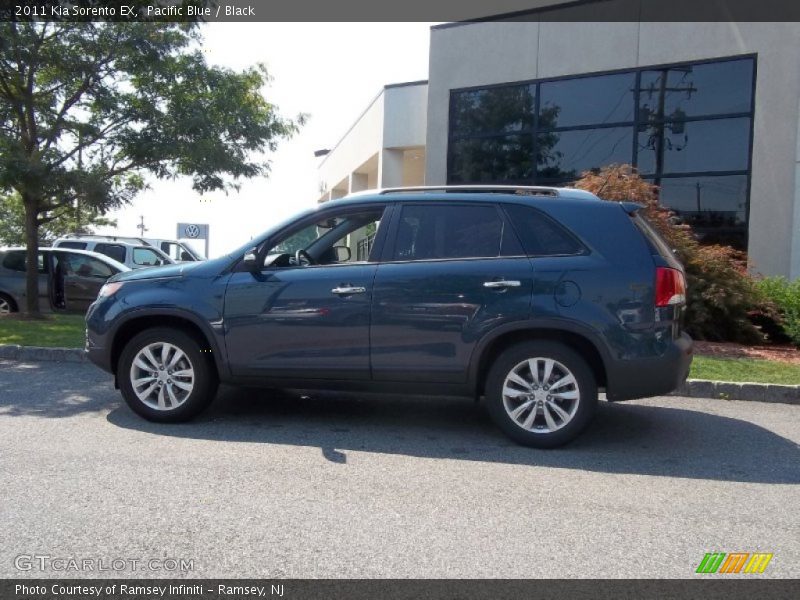 Pacific Blue / Black 2011 Kia Sorento EX