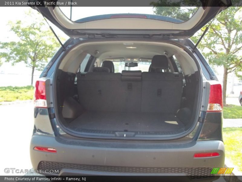 Pacific Blue / Black 2011 Kia Sorento EX