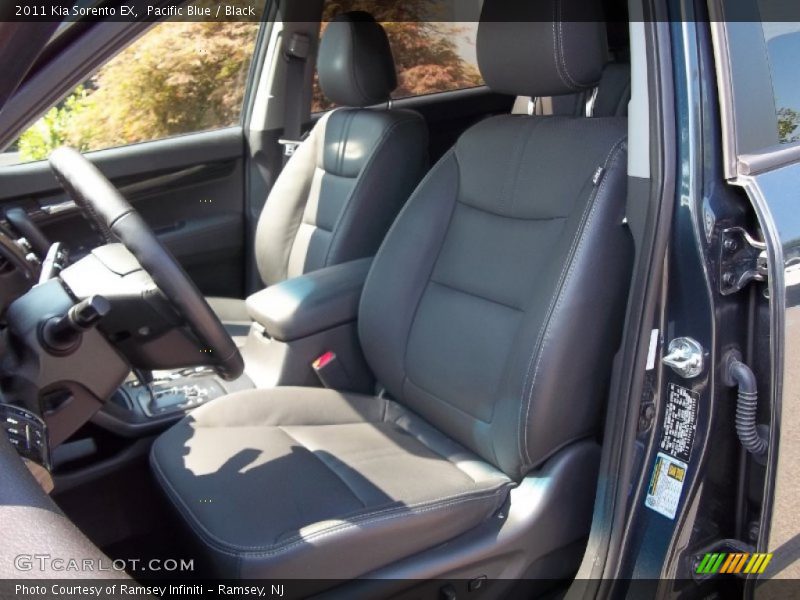 Pacific Blue / Black 2011 Kia Sorento EX