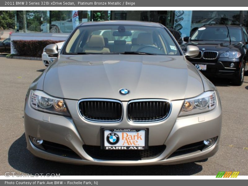 Platinum Bronze Metallic / Beige 2011 BMW 3 Series 328i xDrive Sedan