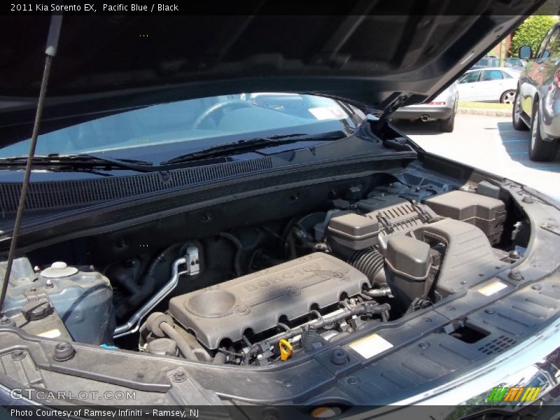 Pacific Blue / Black 2011 Kia Sorento EX
