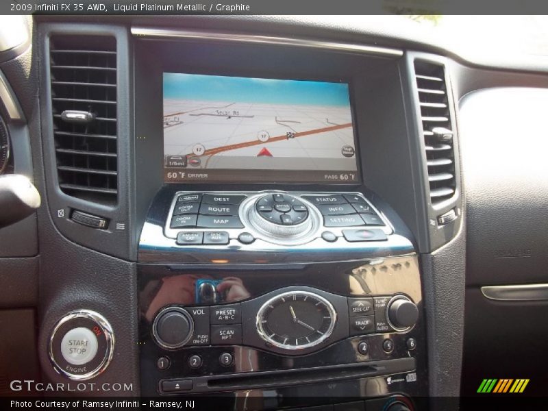 Liquid Platinum Metallic / Graphite 2009 Infiniti FX 35 AWD