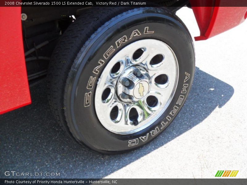 Victory Red / Dark Titanium 2008 Chevrolet Silverado 1500 LS Extended Cab