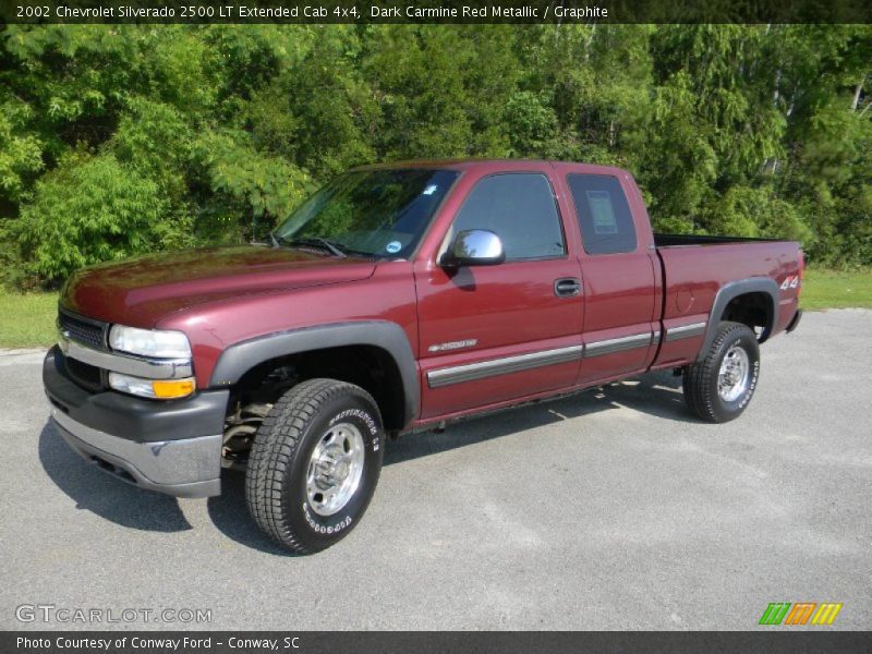  2002 Silverado 2500 LT Extended Cab 4x4 Dark Carmine Red Metallic