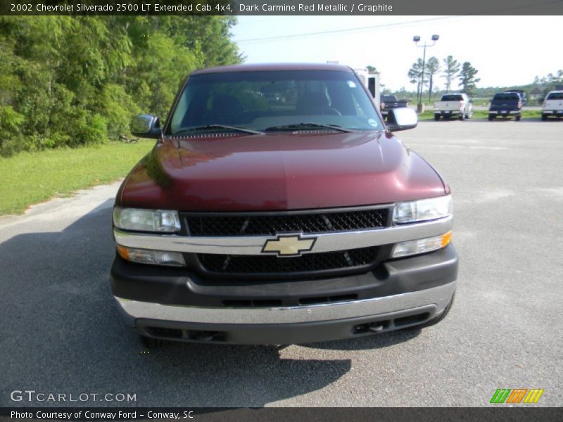Dark Carmine Red Metallic / Graphite 2002 Chevrolet Silverado 2500 LT Extended Cab 4x4