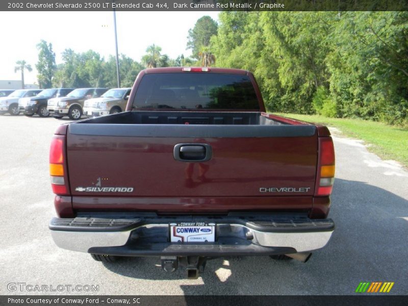 Dark Carmine Red Metallic / Graphite 2002 Chevrolet Silverado 2500 LT Extended Cab 4x4