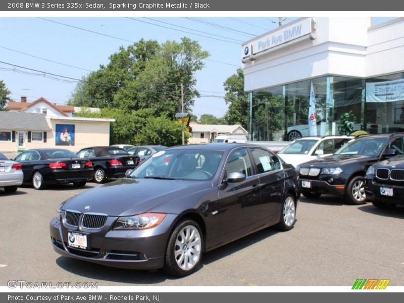 Sparkling Graphite Metallic / Black 2008 BMW 3 Series 335xi Sedan