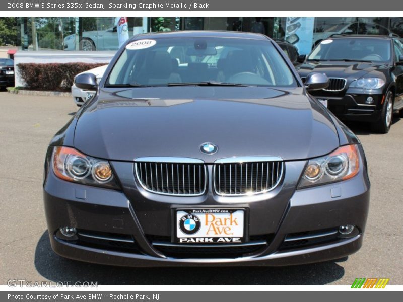 Sparkling Graphite Metallic / Black 2008 BMW 3 Series 335xi Sedan