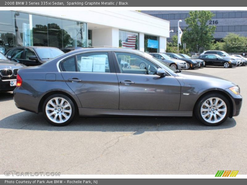 Sparkling Graphite Metallic / Black 2008 BMW 3 Series 335xi Sedan