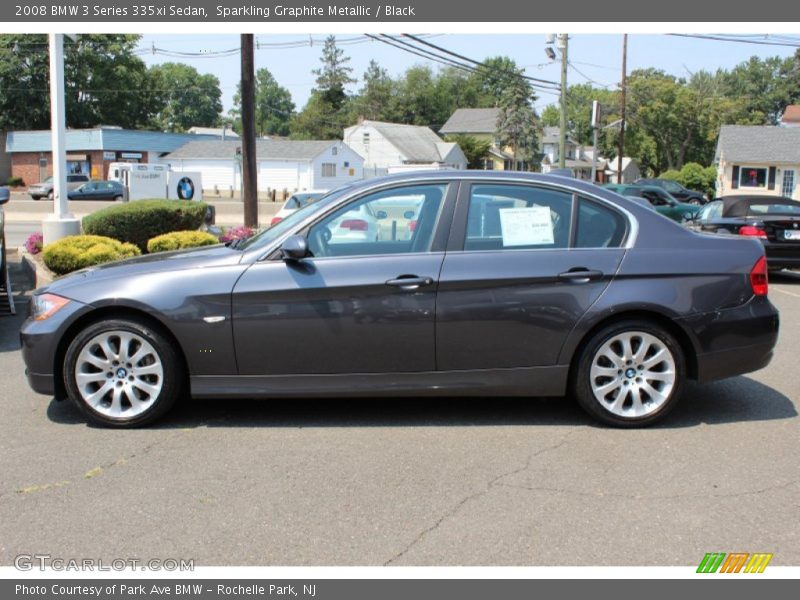 Sparkling Graphite Metallic / Black 2008 BMW 3 Series 335xi Sedan