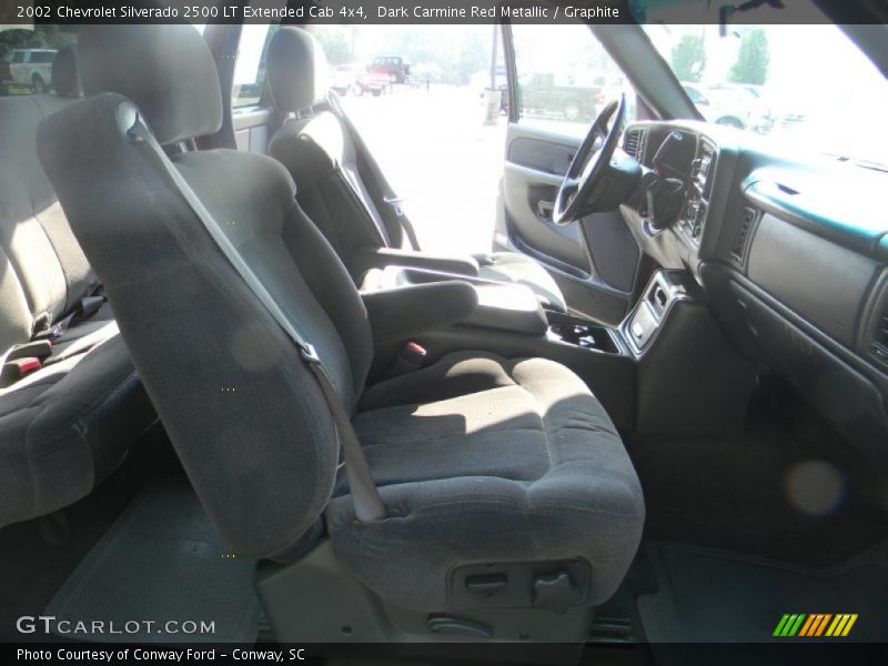 Dark Carmine Red Metallic / Graphite 2002 Chevrolet Silverado 2500 LT Extended Cab 4x4