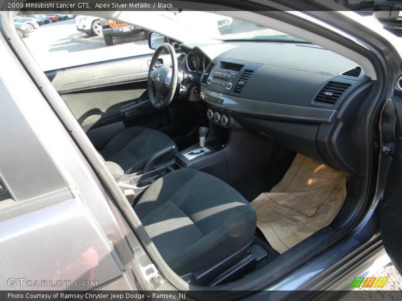 Apex Silver Metallic / Black 2009 Mitsubishi Lancer GTS