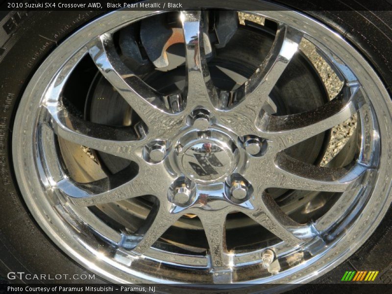 Black Pearl Metallic / Black 2010 Suzuki SX4 Crossover AWD