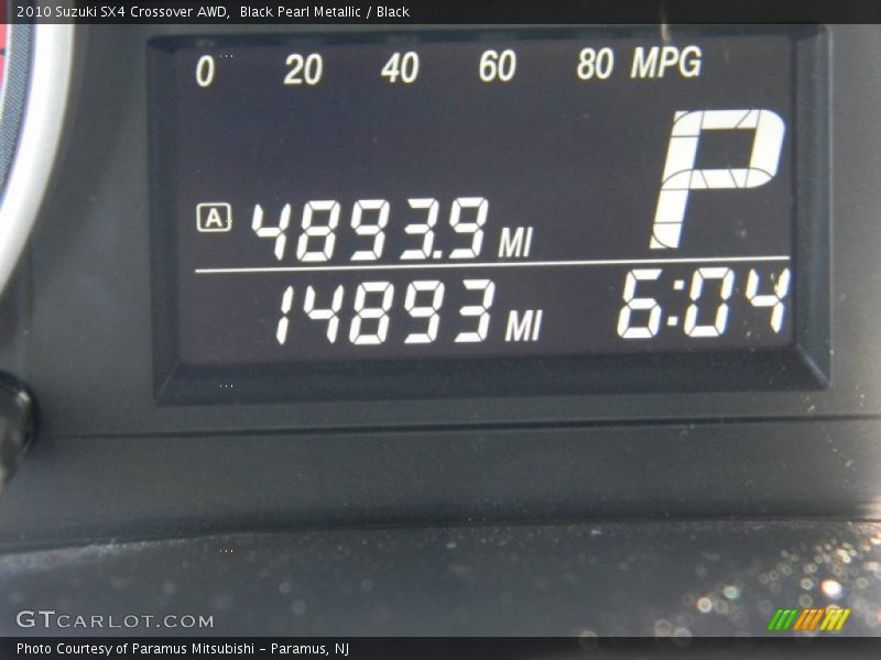 Black Pearl Metallic / Black 2010 Suzuki SX4 Crossover AWD