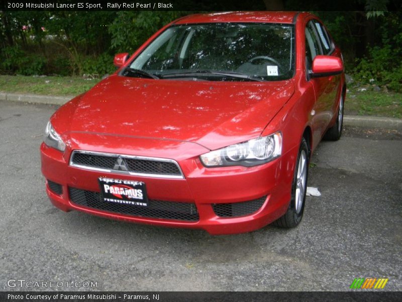 Rally Red Pearl / Black 2009 Mitsubishi Lancer ES Sport