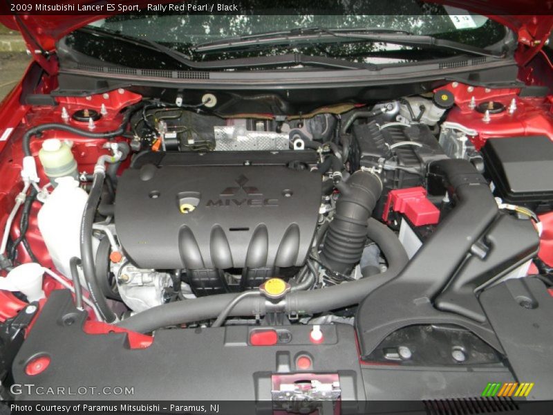 Rally Red Pearl / Black 2009 Mitsubishi Lancer ES Sport