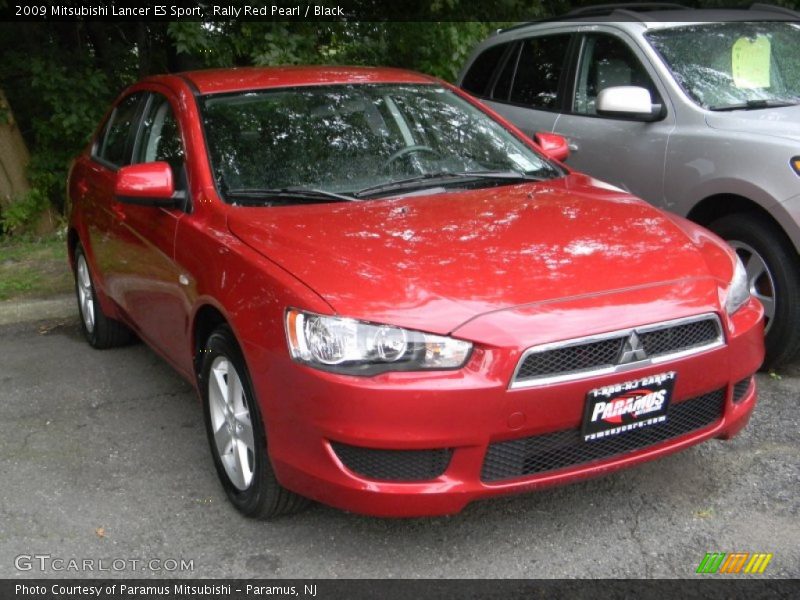 Rally Red Pearl / Black 2009 Mitsubishi Lancer ES Sport