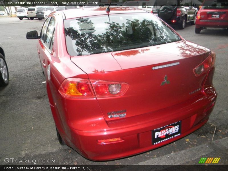 Rally Red Pearl / Black 2009 Mitsubishi Lancer ES Sport