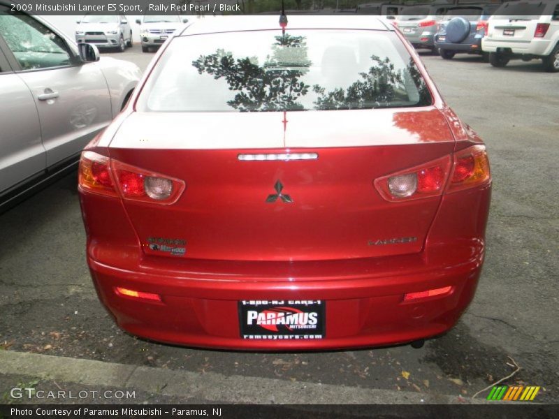 Rally Red Pearl / Black 2009 Mitsubishi Lancer ES Sport