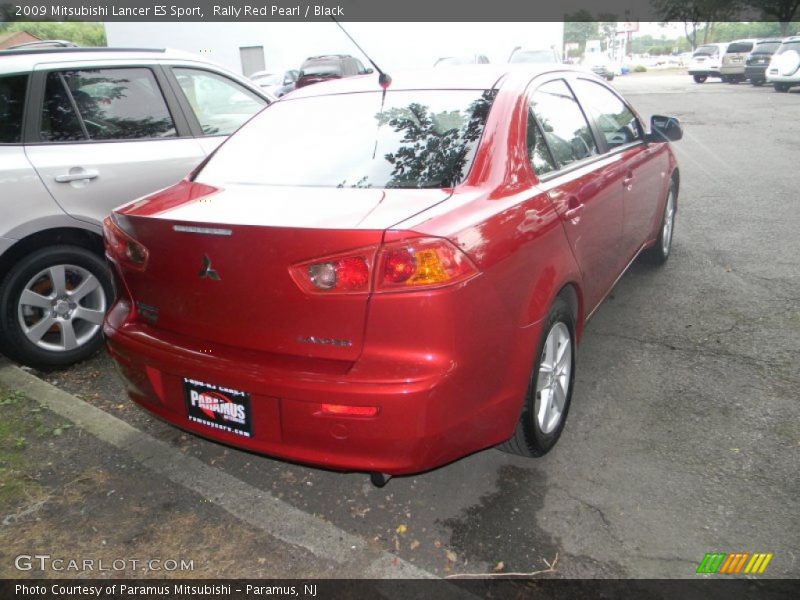 Rally Red Pearl / Black 2009 Mitsubishi Lancer ES Sport