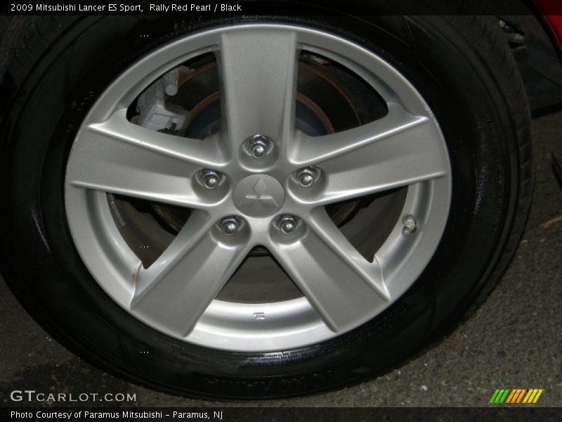 Rally Red Pearl / Black 2009 Mitsubishi Lancer ES Sport