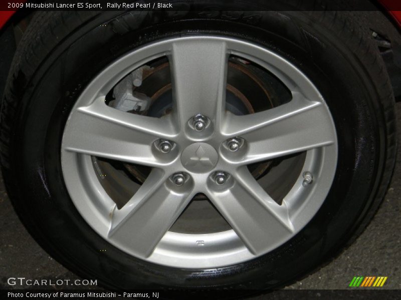 Rally Red Pearl / Black 2009 Mitsubishi Lancer ES Sport