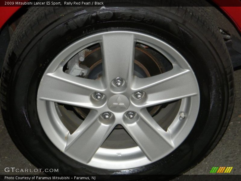 Rally Red Pearl / Black 2009 Mitsubishi Lancer ES Sport